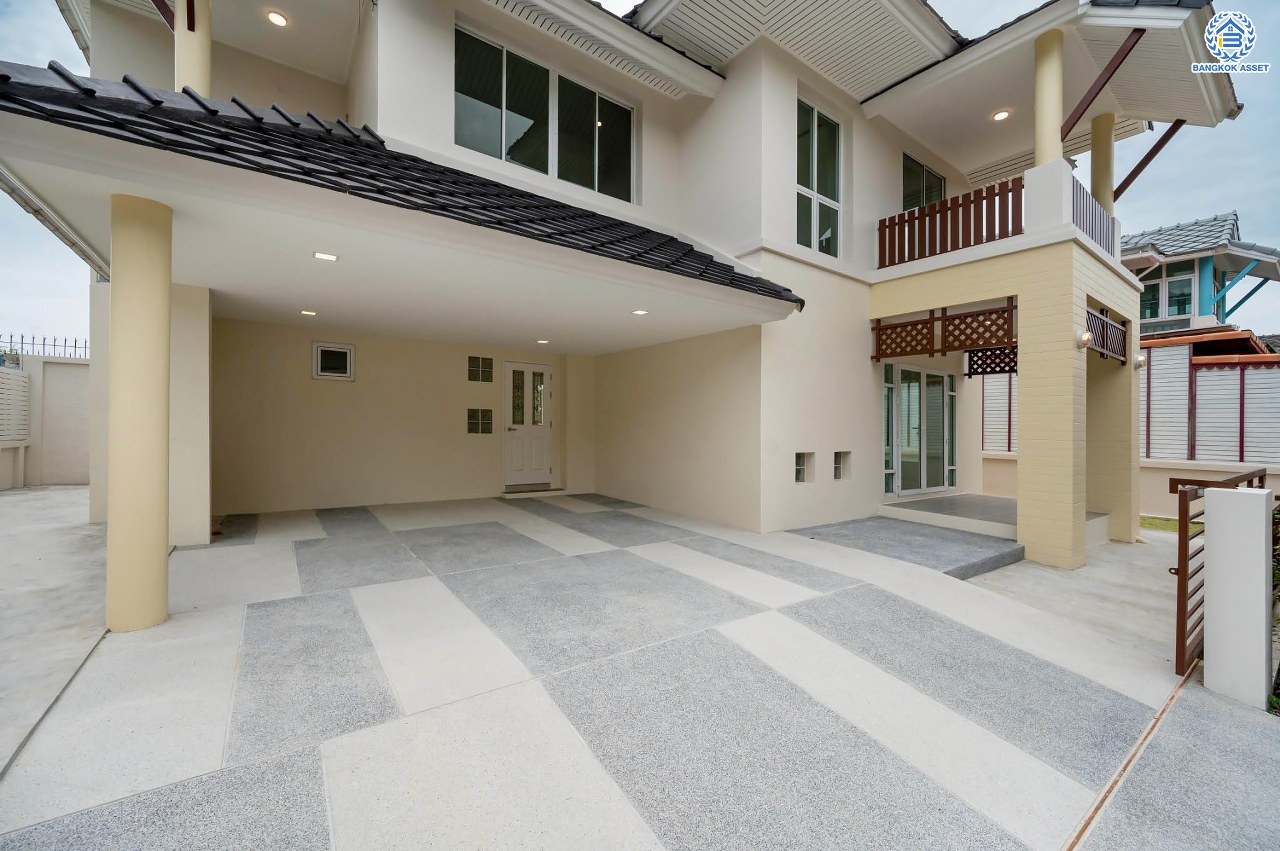 บ้านมือสองตกแต่งใหม่ โครงการ อนันตธารา ทวีวัฒนา เนื้อที่ 60 ตร.ว. พื้นที่ใช้สอย 166 ตร.ม. ฟังก์ชันจัดเต็ม 3 ห้องนอน 3 ห้องน้ำ จอดรถได้ 2 คัน ตอบโจทย์ทุกการเดินทาง บนทำเลศักยภาพ ติดถนนบรมราชชนนี เชื่อมต่อทางคู่ขนานลอยฟ้า ใกล้รถไฟฟ้าสายสีน้ำเงิน "สถานีบางพลัด"